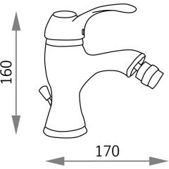 Смеситель для биде Veragio Grazia VR.GRA-3520.CR