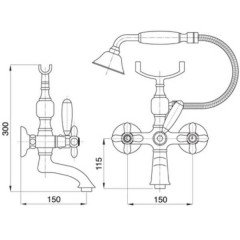 Смеситель Migliore Princeton Plus BN.PRP-8002