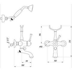 Смеситель Migliore Dallas BN.DLS-6802