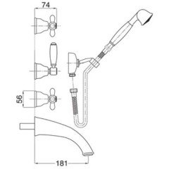 Смеситель Migliore Princeton Plus BN.PRP-8018