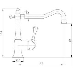 Смеситель для мойки Migliore Dallas BN.DLS-6882