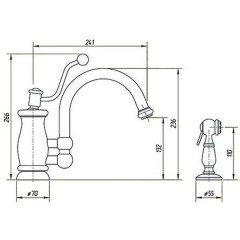 Смеситель для мойки Migliore Saxofone ML.CUC-9920