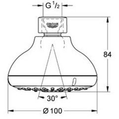 Верхний душ Grohe Tempesta 27606000