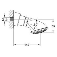 Верхний душ Grohe Relexa 27065000