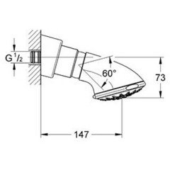 Верхний душ Grohe Relexa 27062000