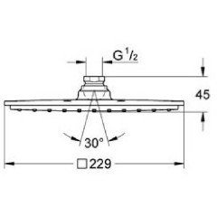 Верхний душ Grohe Rainshower Allure 27479000