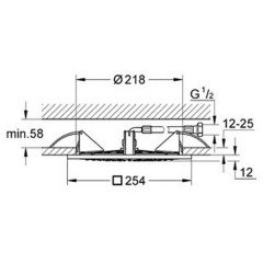 Верхний душ Grohe Rainshower F-series 27467000