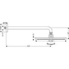 Верхний душ Hansgrohe Raindance Air 27492000