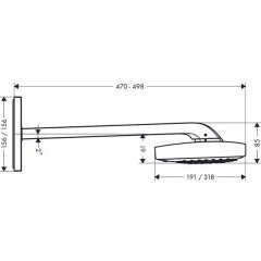 Верхний душ Hansgrohe Raindance Select E300 3jet 26468000