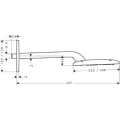 Верхний душ Hansgrohe Raindance E420 Air 27372000