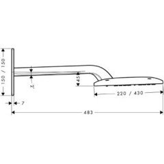 Верхний душ Hansgrohe Raindance E420 Air 2jet 27373000