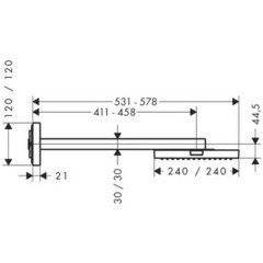 Верхний душ Hansgrohe Axor ShowerCollection 10925000