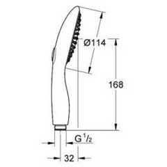 Ручной душ Grohe Power and Soul 115 27669000