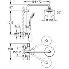 Душевая программа Grohe Euphoria 27615000
