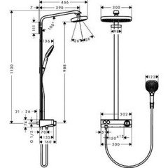Душевая программа Hansgrohe Raindance Select 27126000
