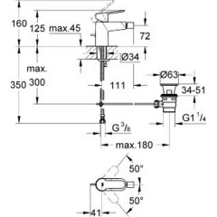 Смеситель для биде Grohe BauEdge 23331000