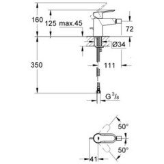 Смеситель для биде Grohe BauEdge 23332000