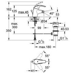 Смеситель для биде Grohe Eurosmart 32929001