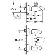Смеситель Grohe Aria 25081000