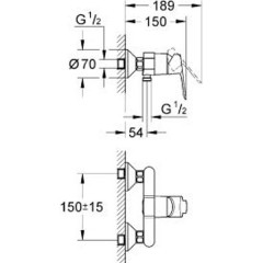 Смеситель Grohe BauEdge 23333000