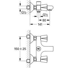 Смеситель Grohe Costa L 25450001