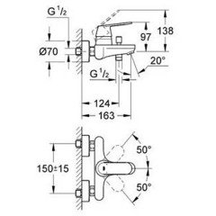 Смеситель Grohe Eurosmart Cosmopolitan 32831000