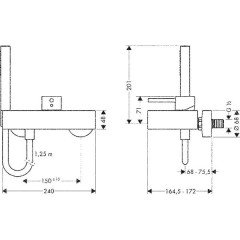 Смеситель Hansgrohe Axor Starck X 10601000