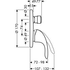 Смеситель Hansgrohe Focus E 31744000