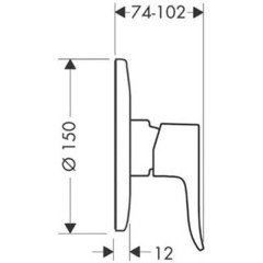 Смеситель Hansgrohe Metris 31686000
