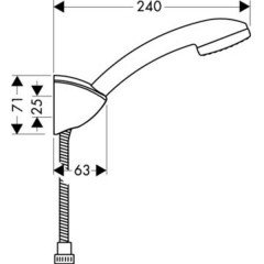 Душевая программа Hansgrohe Croma 1jet 27543000