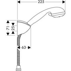 Душевая программа Hansgrohe Croma 3jet 27548000