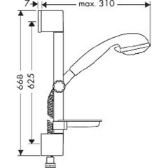 Душевая программа Hansgrohe Croma 3jet 27746000