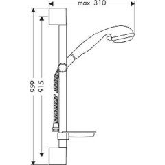 Душевая программа Hansgrohe Croma 3jet 27749000