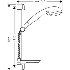 Душевая программа Hansgrohe Croma 3jet 27773000