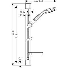 Душевая программа Hansgrohe Croma 100 Multi 27774000