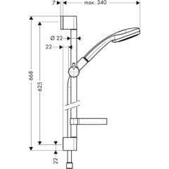 Душевая программа Hansgrohe Croma 100 Vario 27772000