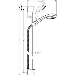 Душевая программа Hansgrohe Crometta 85 Multi 27766000