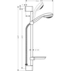 Душевая программа Hansgrohe Crometta 85 Vario 27764000