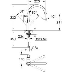 Смеситель для мойки Grohe BauEdge 31367000