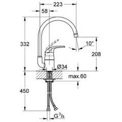 Смеситель для мойки Grohe Euroeco 32752000