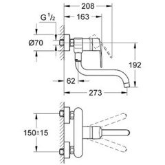 Смеситель для мойки Grohe Eurostyle Cosmopolitan 33982002