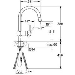 Смеситель для мойки Grohe Minta 32321DC0