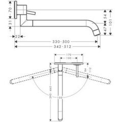Смеситель для мойки Hansgrohe Axor Uno2 38815000