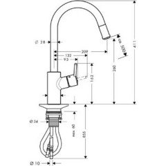 Смеситель для мойки Hansgrohe Talis S2 14872000