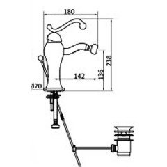 Смеситель для биде Gro Welle Muskat MSK761