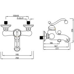 Смеситель Gro Welle Muskat Gold MSG721