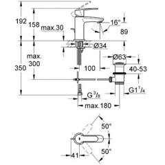 Смеситель для умывальника Grohe Eurostyle Cosmopolitan 23037002