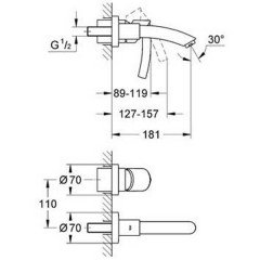 Смеситель для умывальника Grohe Tenso 19289000