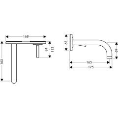 Смеситель для умывальника Hansgrohe Axor Uno 38112000