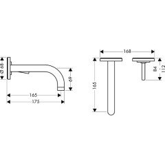 Смеситель для умывальника Hansgrohe Axor Uno 38113000